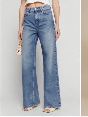 Reformation Cary Slouchy high rise wide leg